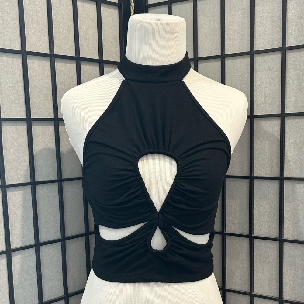 Cut out halter top